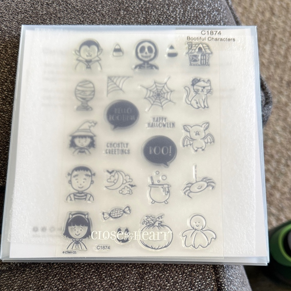 Close to My Heart Halloween Clear Stamps - Black Accents